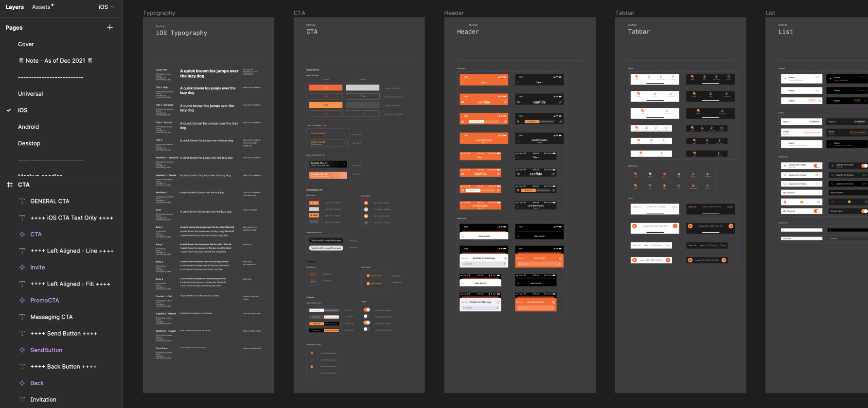 iOS components
